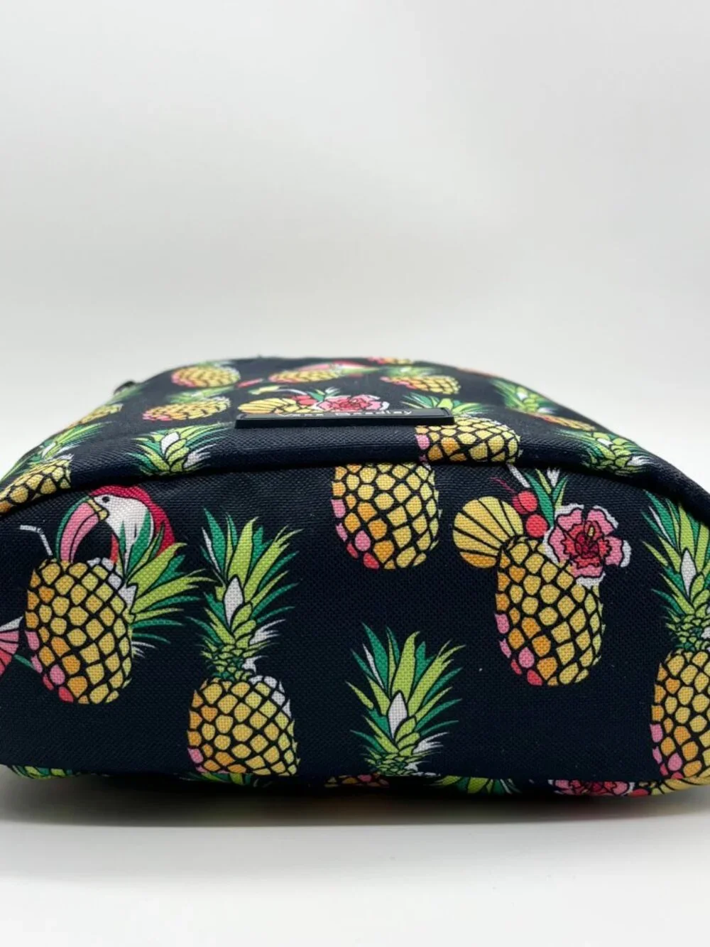 Vera Bradley Navy Toucan Pineapple Polyester Sling Backpack